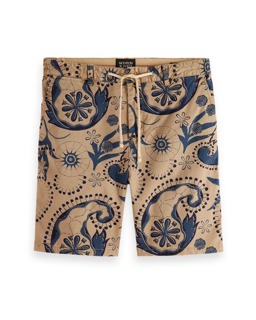 Scotch & Soda Natural Fave Stretch Cotton Twill Shorts for men