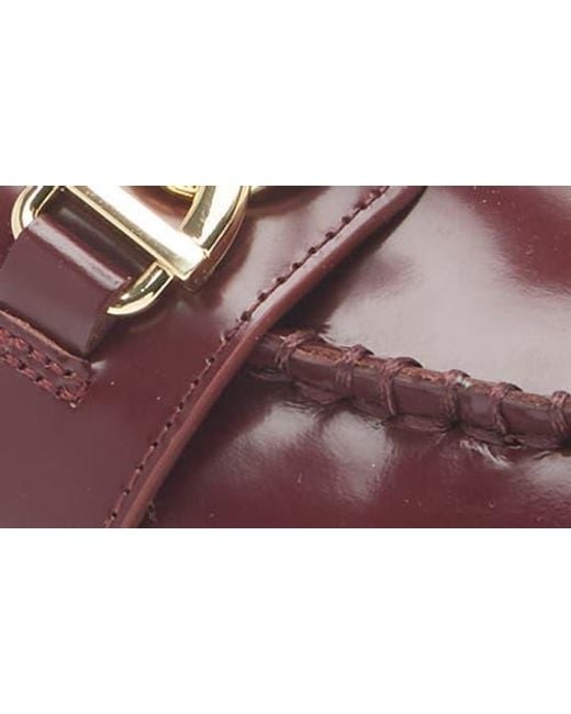 G.H.BASS Purple Chain Lug Sole Platform Loafer