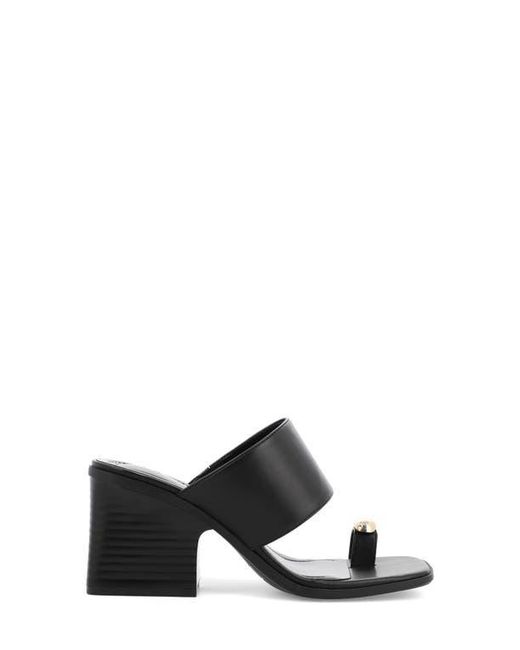 MIA Black Fawn Toe Loop Sandal