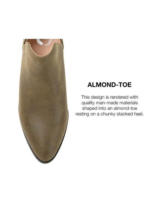 Journee Collection Brown Journee Lola Patterned Ankle Bootie