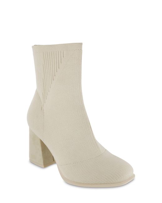 MIA White Pamina Knit Bootie