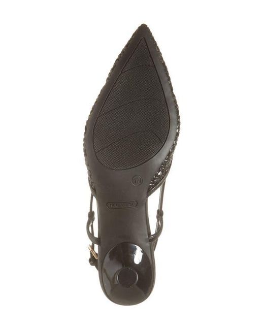 Nine West Black Rowen Pointed Toe Slingback Pump