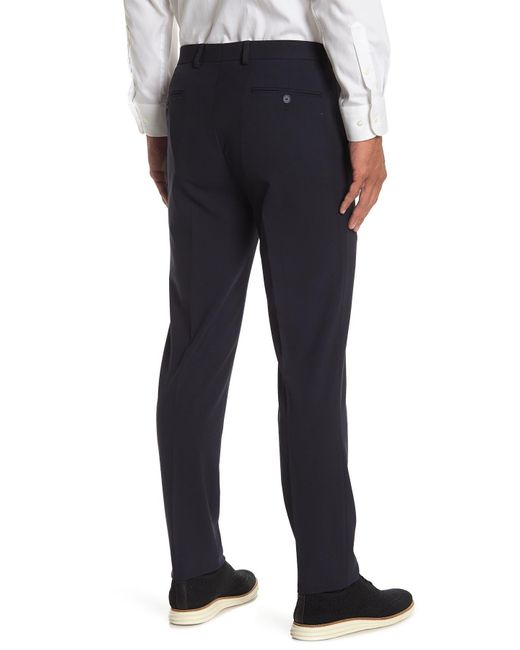 Calvin Klein Blue Navy Solid Skinny Trousers for men
