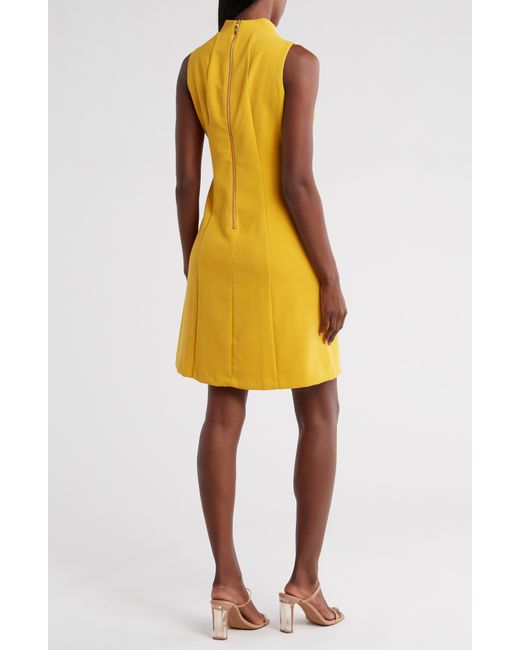 Eliza J Yellow A-line Dress