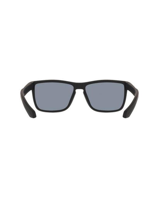 Dragon Gray 58Mm Rectangular Sunglasses