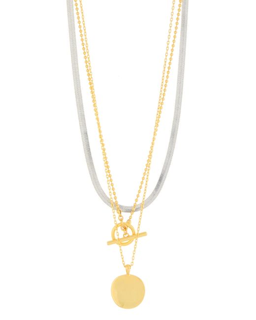 Madewell Metallic Layered Chain Necklace