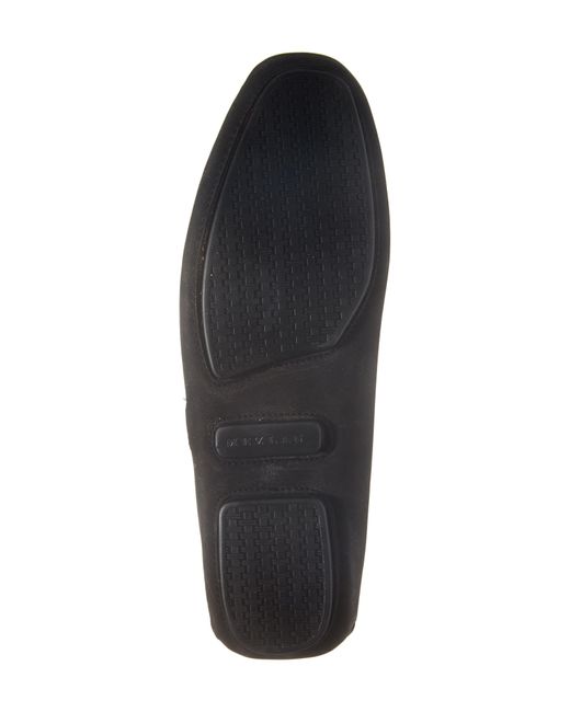 Mezlan Black Leather Driver Loafer for men