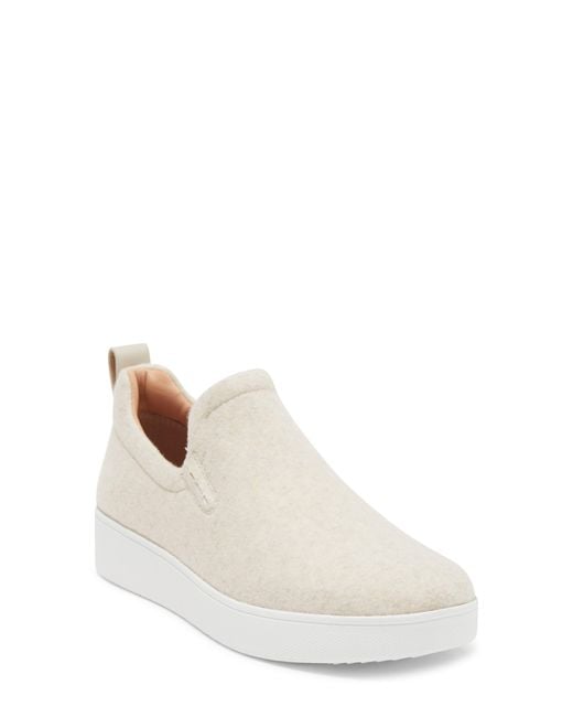 Fitflop Rally Slipon Sneaker In Ivory At Nordstrom Rack in White Lyst