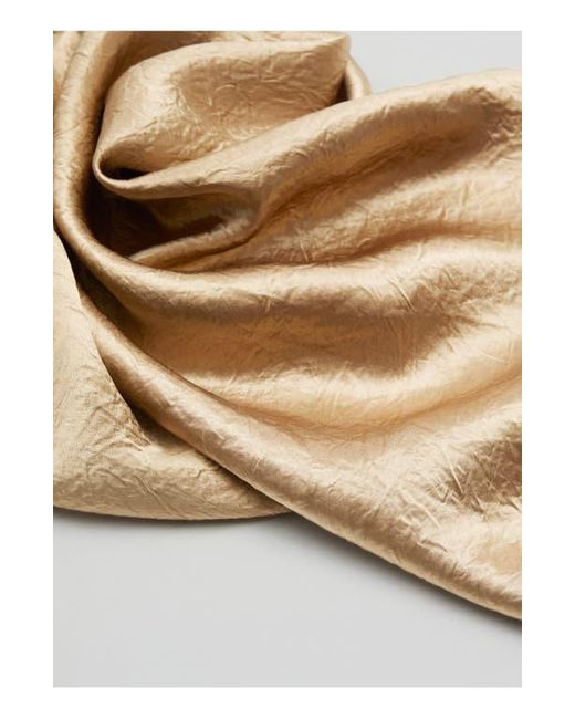 & Other Stories Brown One-Shoulder Satin Slipdress