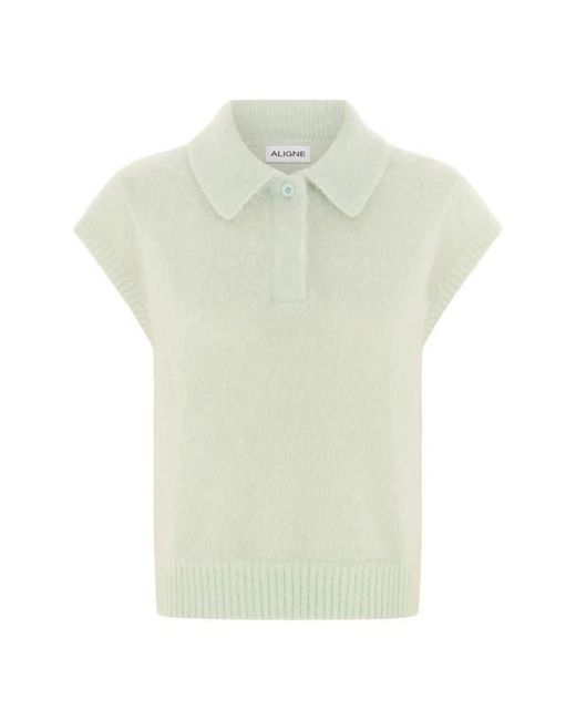 ALIGNE Blue Lexi Polo Sweater