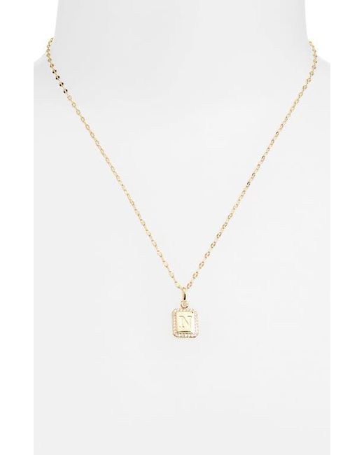 Leith Blue Initial Pendant Necklace