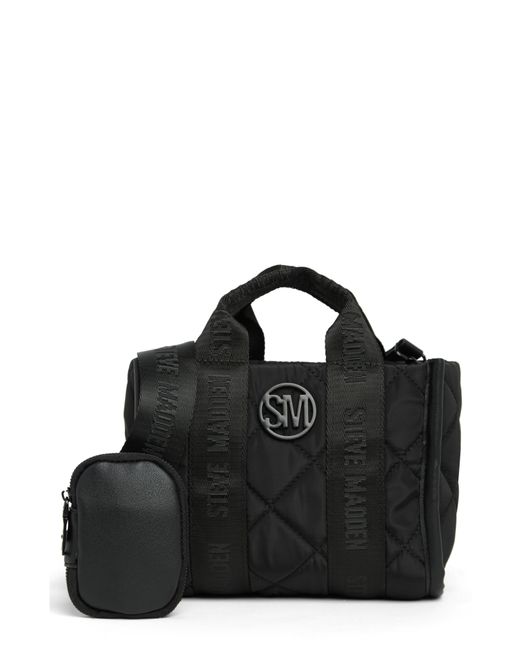 Steve Madden Nylon Quilted Crossbody Bag in Black Lyst