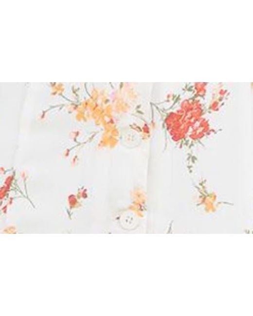 Blu Pepper White Floral Maxi Sundress