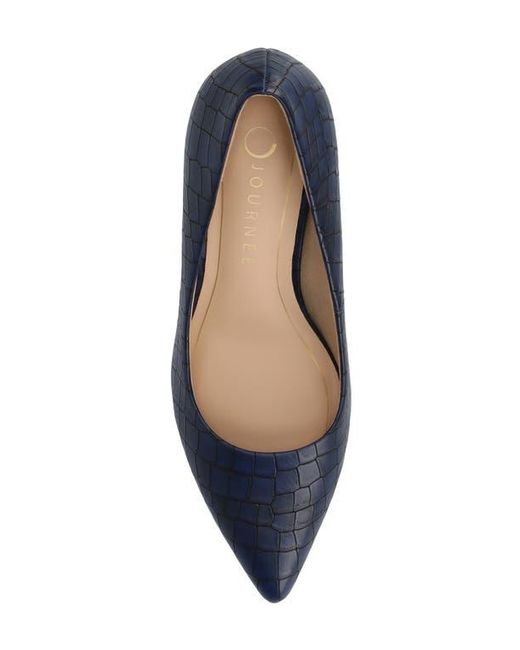 Journee Collection Blue Scylee Pump