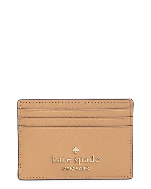 Kate Spade Brown Cameron Small Slim Cardholder Wallet