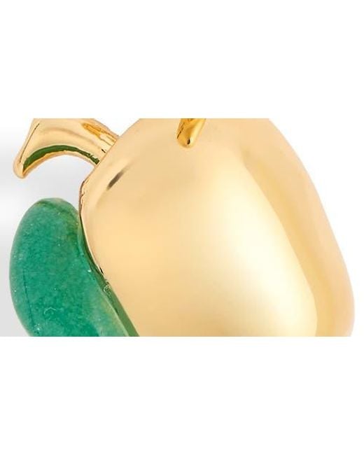 Madewell Metallic Amazonite Apple Charm