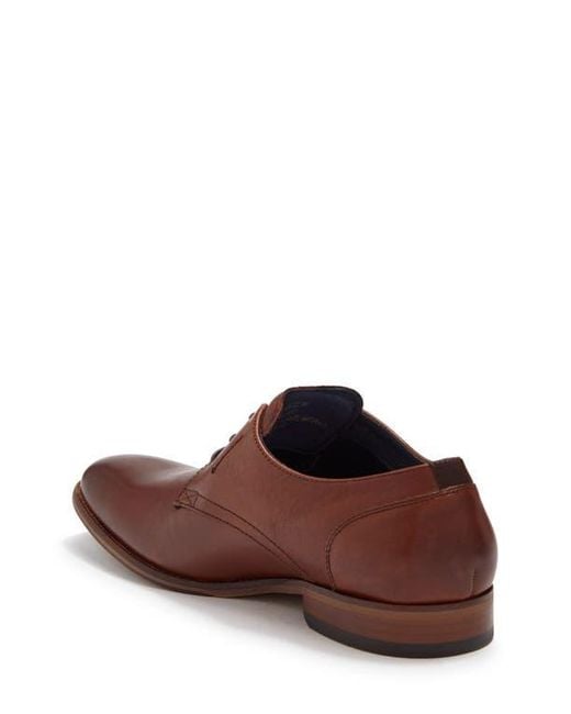 Florsheim Brown Fermo Plain Toe Leather Derby for men