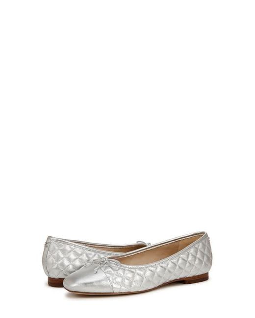 Sam Edelman White Marilyn Cap Toe Ballet Flat