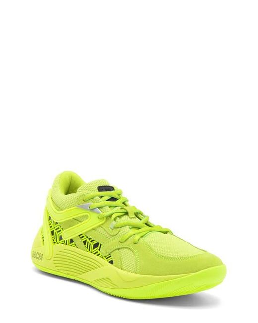 MCM X Puma Trc Blaze Court Basketball Sneaker in Yellow for Men Lyst