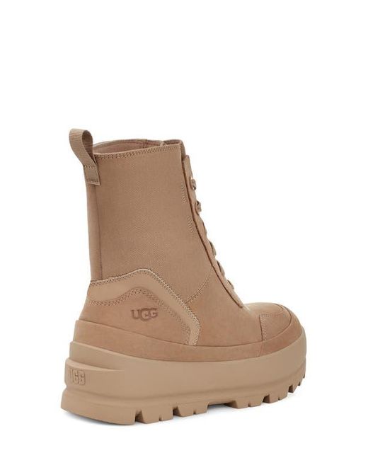 UGG The Ugg Lug Platform Lace Up Combat Boot in Brown Lyst
