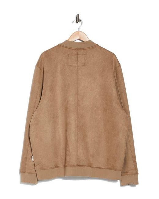 Ben sherman faux suede bomber jacket best sale