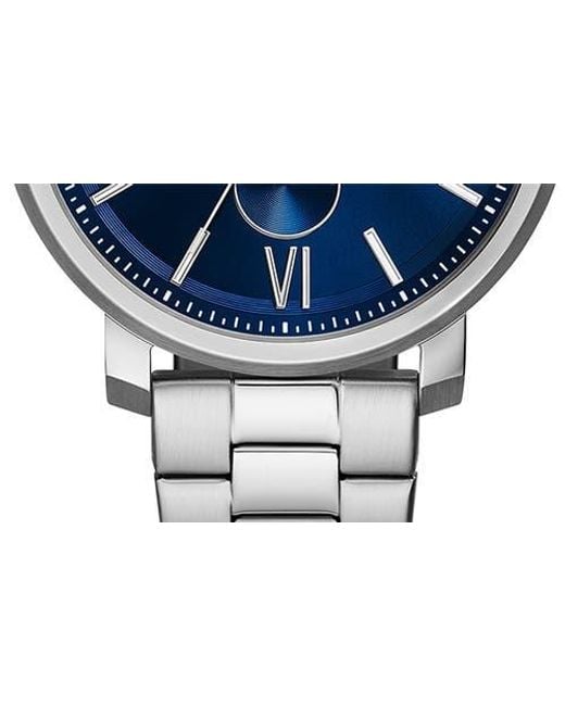 Fossil Metallic Rhett Moon Phrase Bracelet Watch, 43Mm for men