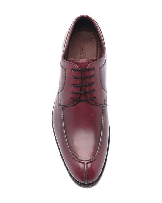 Anthony Veer Purple Oxblood Split-Toe Wallace Derby Shoes for men