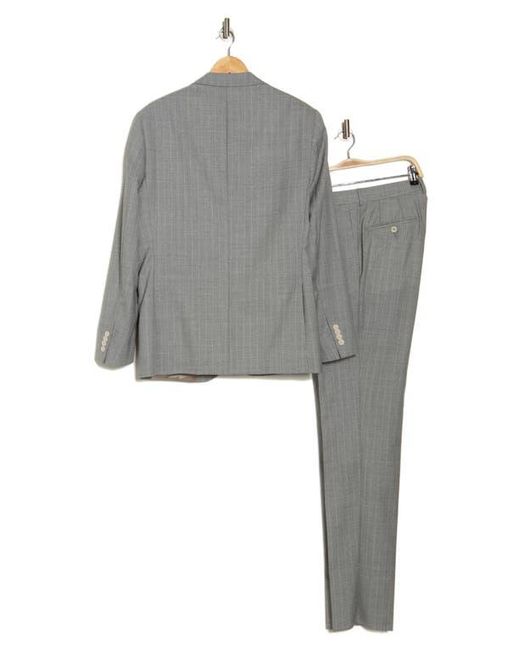 Jack Victor Gray Esprit Pinstripe Wool Suit for men