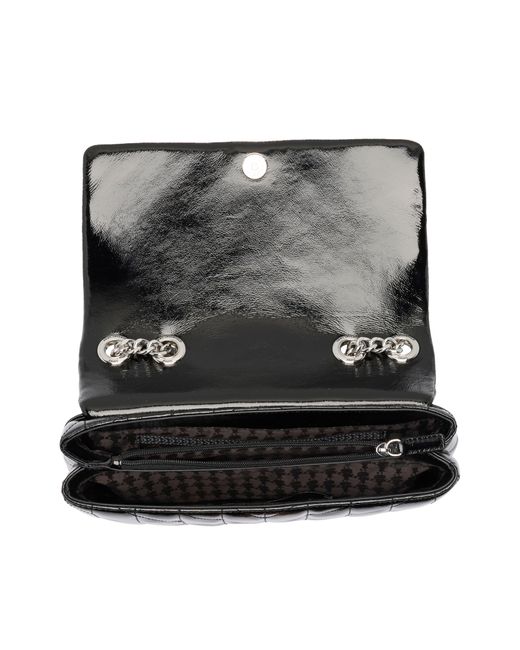 Karl Lagerfeld Black Lafayette Medium Shoulder Bag