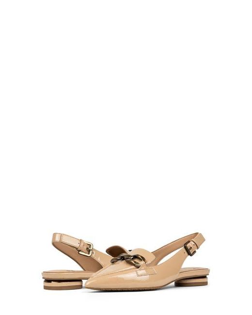 Donald J Pliner Natural Slingback Chain Loafer