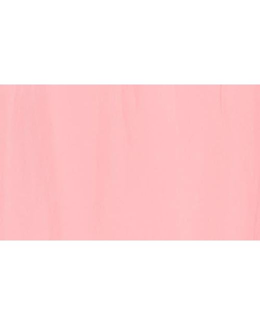 Ramy Brook Pink Amaia Tie Cuff Crop Button-Up Top