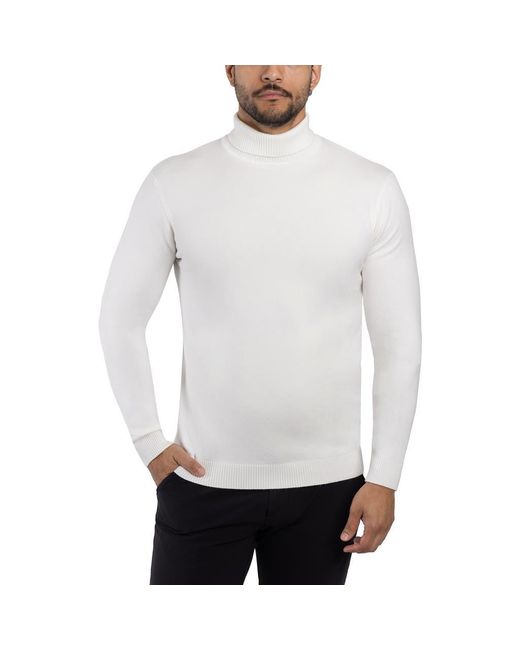Xray Jeans White Turtleneck Pullover Sweater for men