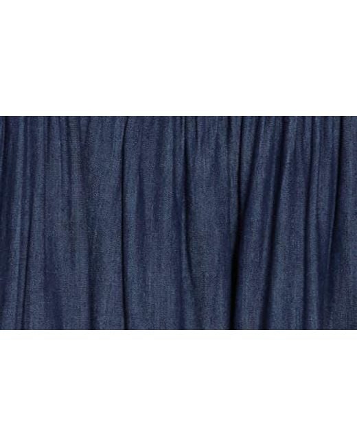 Tommy Hilfiger Blue Long Sleeve Fit & Flare Chambray Dress