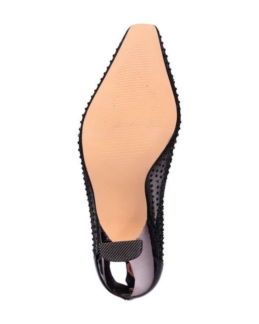 Lady Couture White Rhinestone Mesh Pump