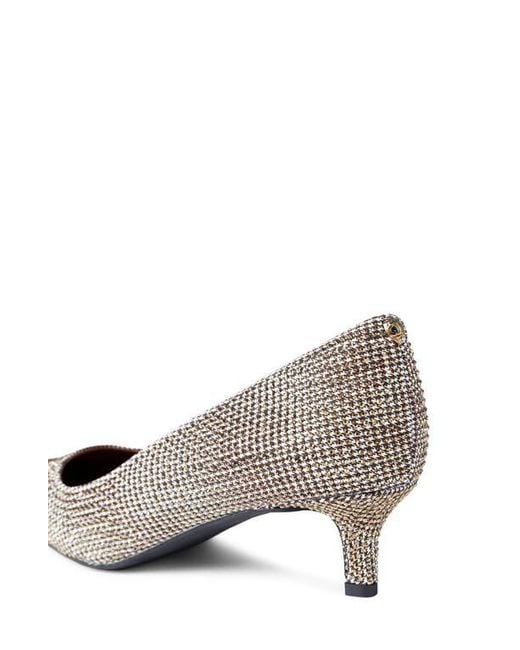 Kurt Geiger Natural Kensington Flexi Pointed Toe Kitten Heel Pump