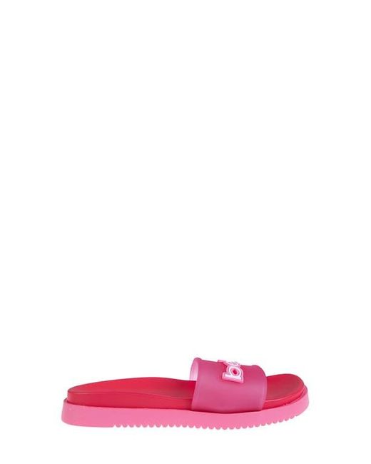 Bebe Pink Translucent Slide Sandal