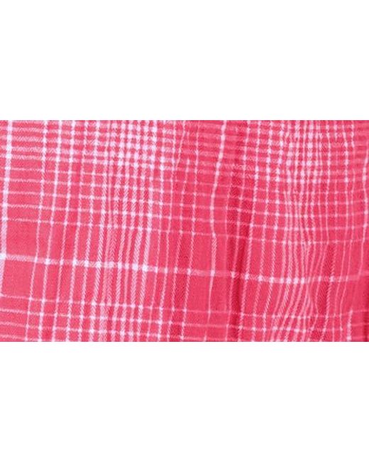 Foxcroft Pink Rhea Plaid Button-Up Shirt