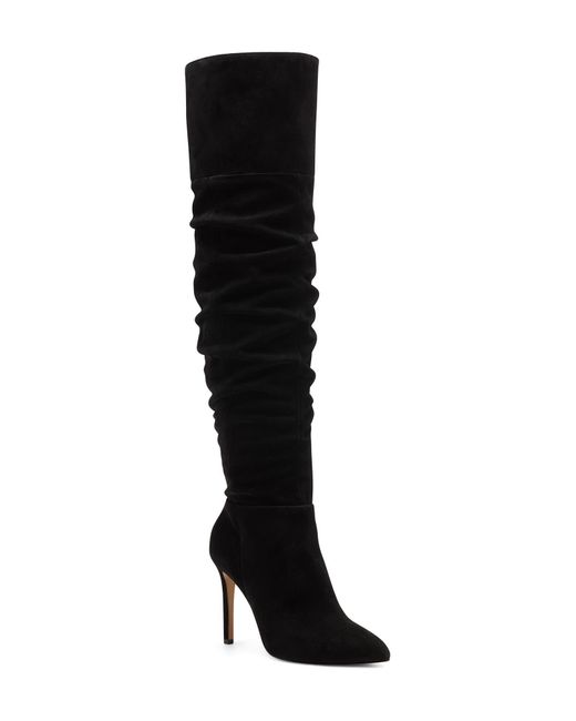 Vince Camuto Kentelli Ruched Tall Boot In Black 01 At Nordstrom Rack