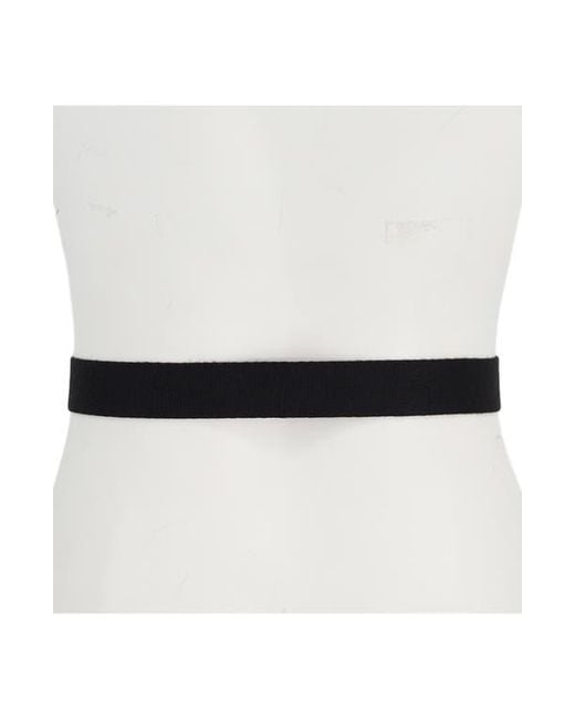 Vince Black D-Ring Webbing Belt