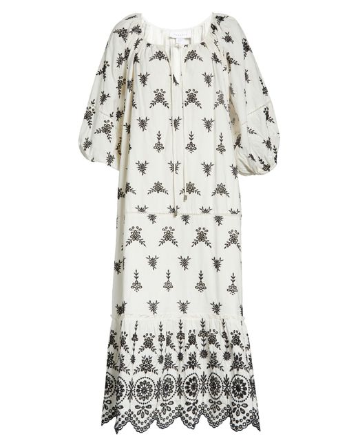 topshop broderie maxi dress