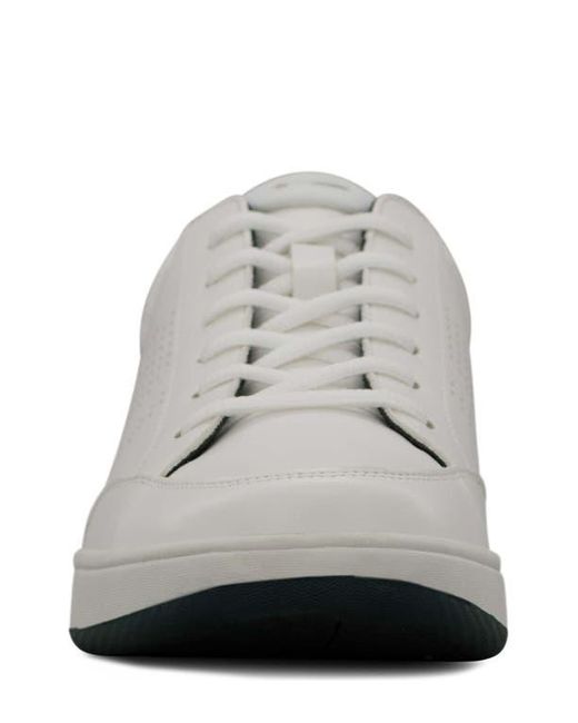 Ben Sherman White Centre Perforated Sneaker for men