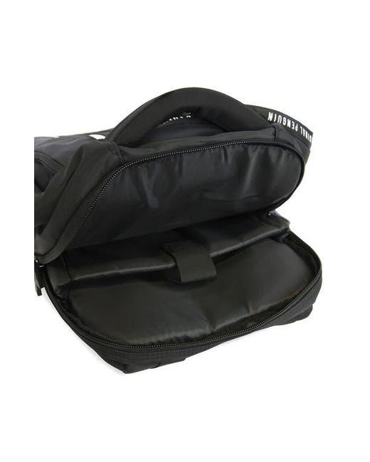 Original Penguin Black Zip Nylon Backpack for men