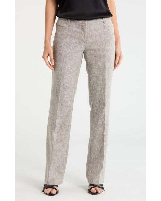 DKNY White Flat Front Pants