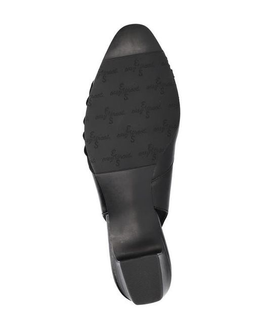Easy Street Black Bates Slingback Pump