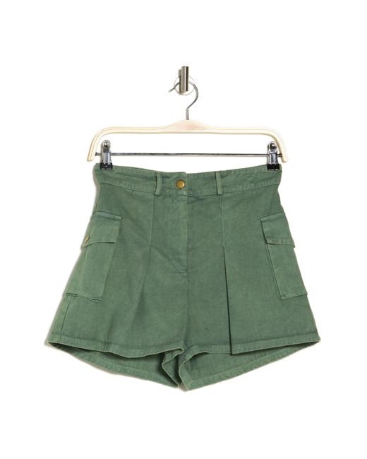 Ramy Brook Green Brookins Cotton Twill Cargo Shorts