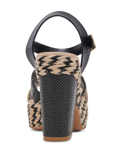 Dolce Vita Multicolor Cale Woven Raffia Platform Sandal