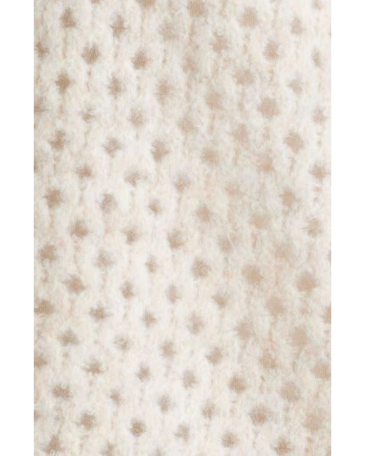 Wit & Wisdom Natural Open Stitch Cuffed Sweater