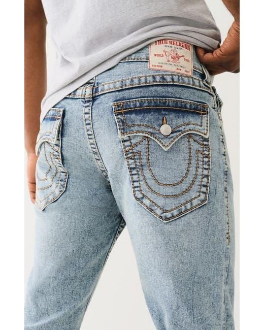 TRUE RELIGION Ricky Big T Straight Leg Jeans in Blue for Men | Lyst