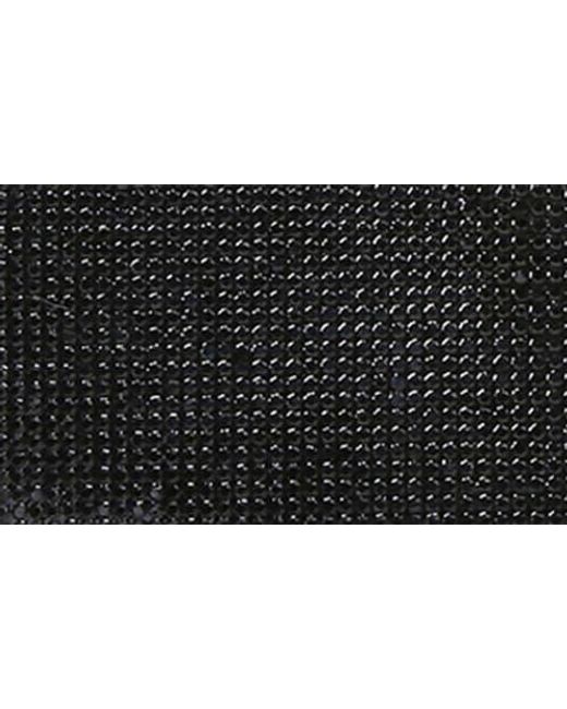BERNESS Black Rhinestone Bow Clutch