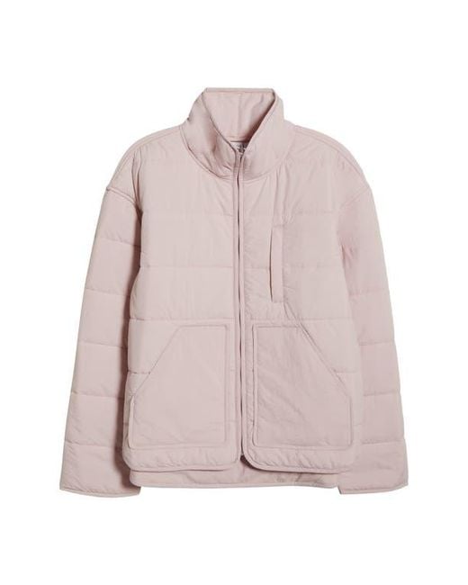 Zella Pink Quilted Packable Jacket